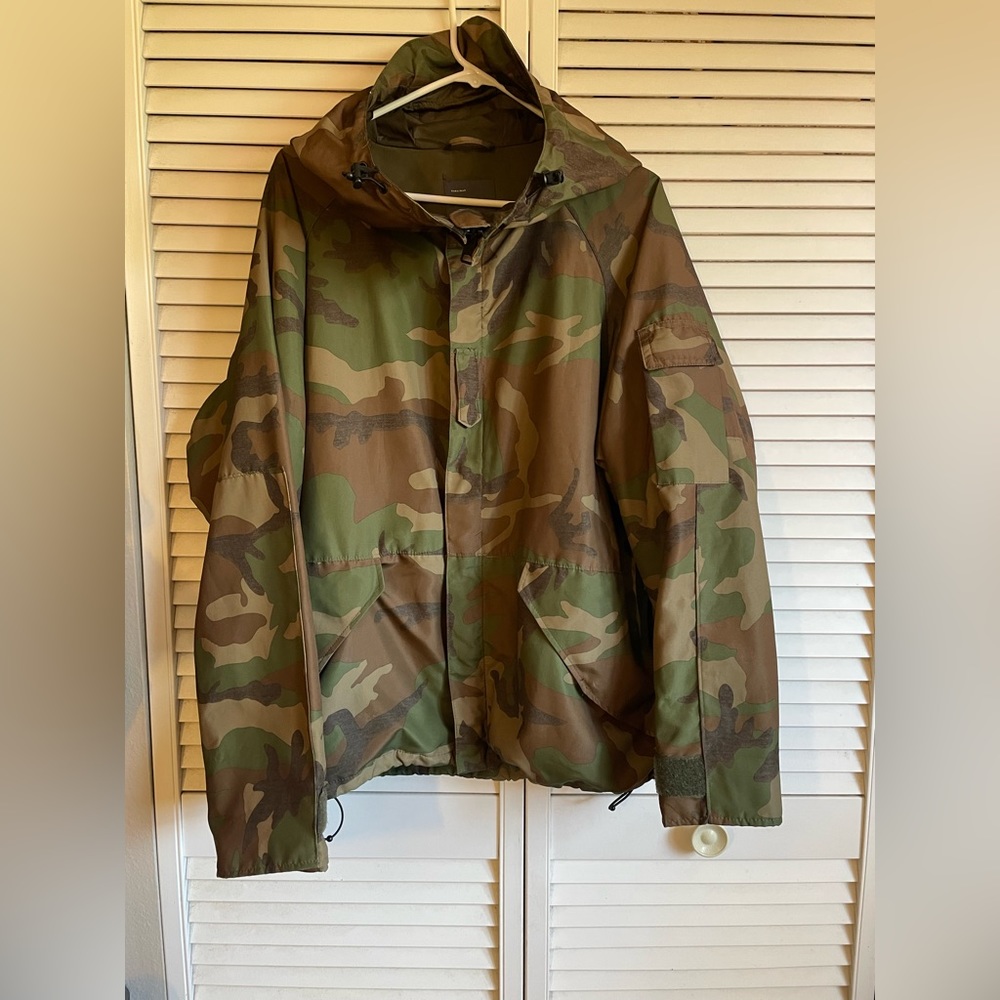 Zara camo rain jacket